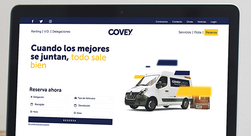 alquilar una furgoneta en 3 pasos en Covey