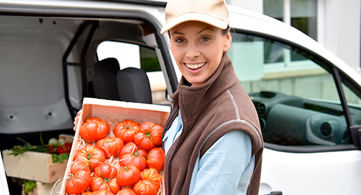 mujer-transportando-fruta-vehiculo-frigorifico